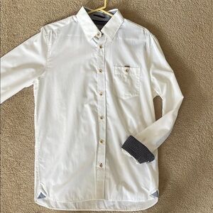Men's White Button-Up Shirt